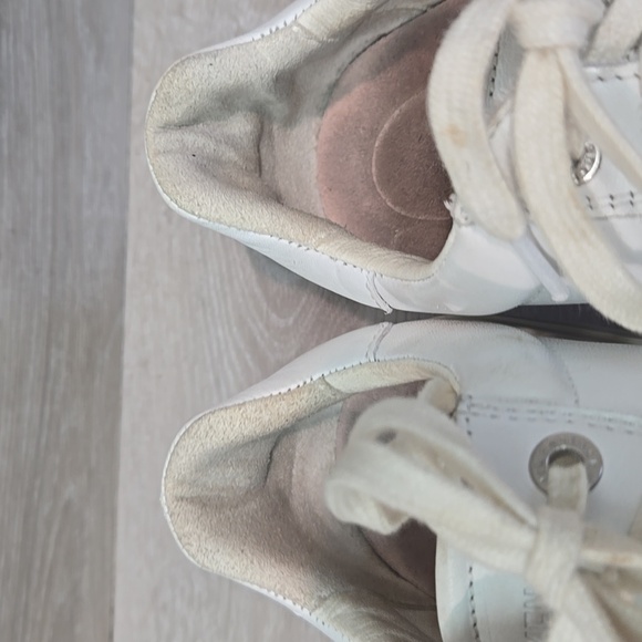 Birkenstock Women White Leather Lace Up Sneakers Shoes Sz 38/7 Regular - Picture 4 of 13